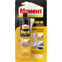 Герметик "Момент" силиконовый Универсальный белый 70 мл. 606036