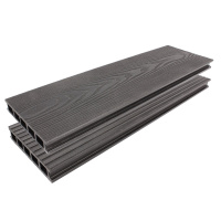 Террасная доска Premium ArtDeco 138*26*4000 АртДек (Графит 3D)