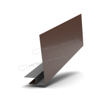 Планка карнизного свеса сложная 250х50х2000 (VALORI-20-Brown-0.5)