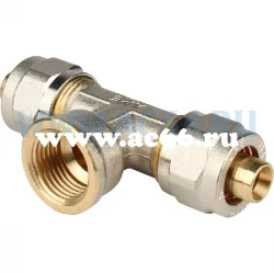 Тройник 16х1/2"х16 в/р АРЕ (обжим) 732L