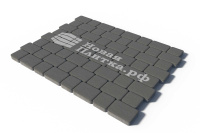 Тротуарная плитка Классико А.1.КО.4см гладкий Черный