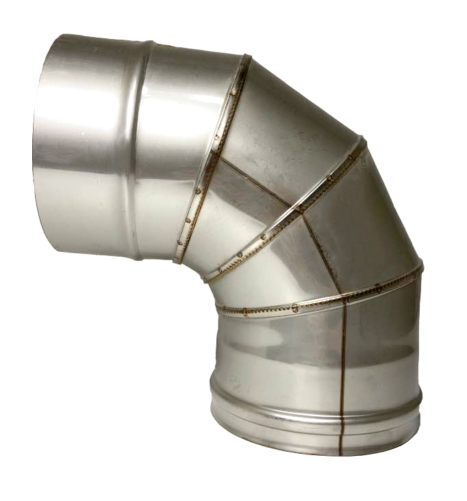 Колено Craft угол 90° нержавеющее (316/0,5мм) ф130