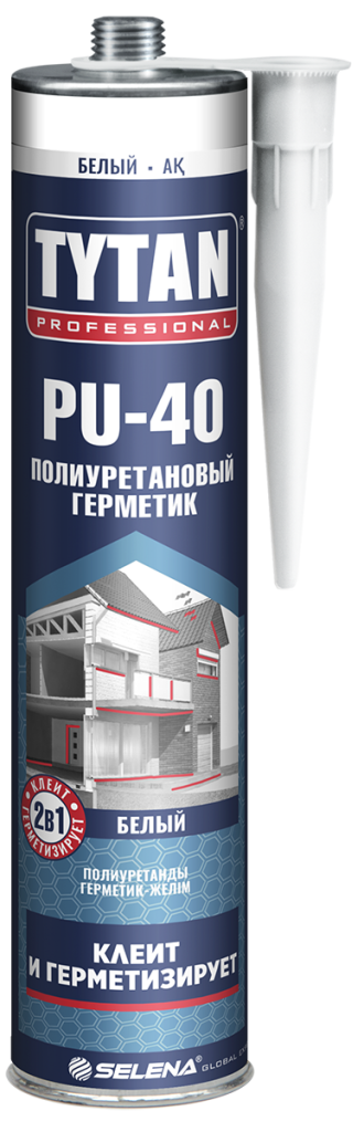 Герметик Полиуретановый белый PU 40 Tytan Professional 310 мл 66244