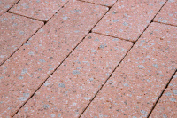 Тротуарная плитка Готика Granite FINERRO, Травертин, Квадрат, 500х500х100 мм