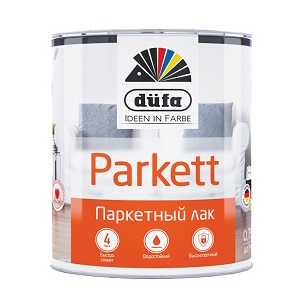 Dufa Лак PARKETT паркетный полуматовый   750мл