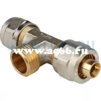 Тройник 16х1/2"х16 н/р АРЕ (обжим) 733L