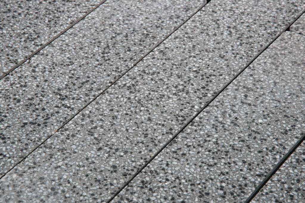Тротуарная плитка Готика Granite FINO, Белла-Уайт, Ригель, 360х80х80 мм