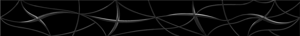 Бордюр настенный Vela Nero Stella 62x505 черный