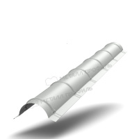 Планка конька круглого R110х2000 (ПЭ-01-9003-0.45)