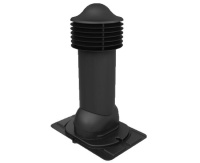 ВентТруба для г/ч и фальц, d-110мм, утепл Viotto (RAL 9005)