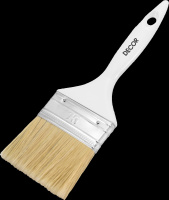 Кисть White Edition STANDARD 50х15 мм, светлый смеш. искус. ворс