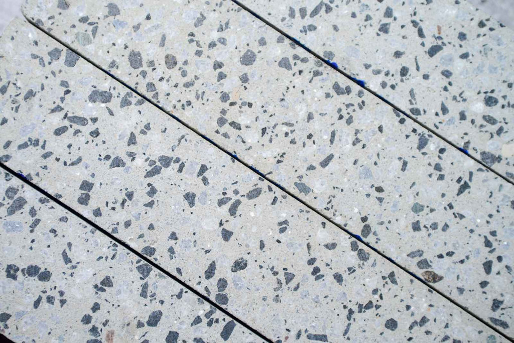 Тротуарная плитка Готика Granite FINO, Грис-Парга, Квадрат, 100х100х100 мм
